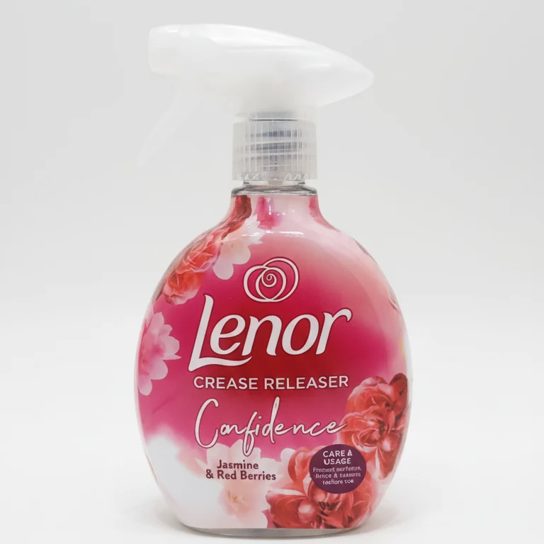 Lenor Crease Releaser Confidence 500ml – Spray Rimuovi Pieghe Senza Ferro da Stiro – Jasmine & Red Berries – Azione Antistatica