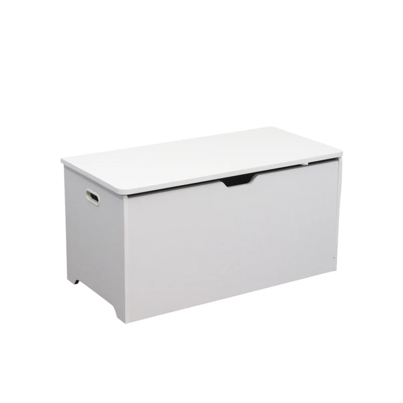 Baule contenitore in legno truciolato nobilitato bianco 78x38x40 cm Braddy