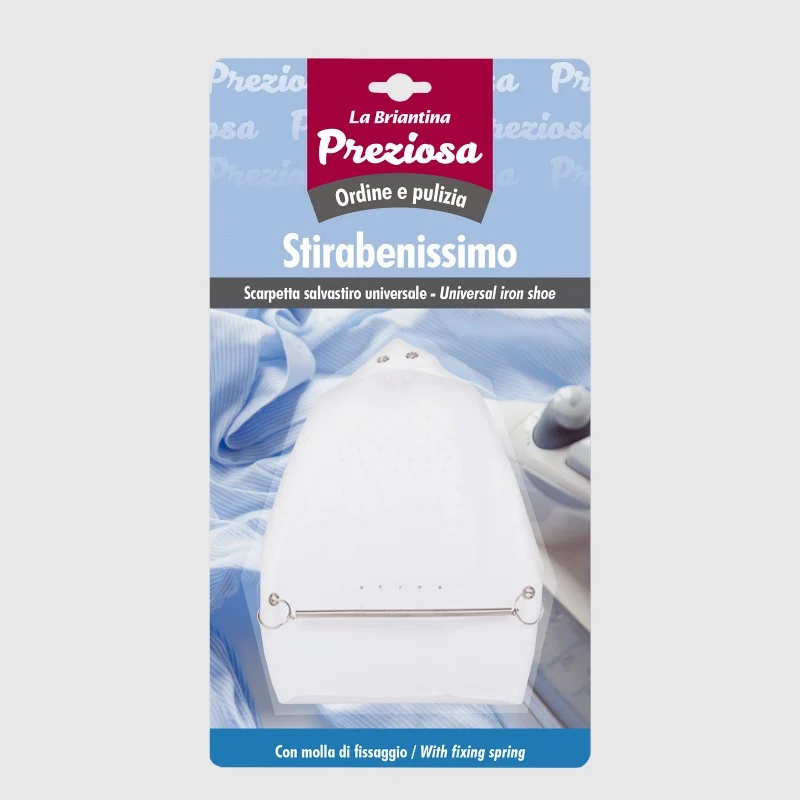 Briantina Stirabene Scarpetta Salvastiro Universale | 100% Teflon Antiaderente | Protezione Capi Delicati | Resistente ad Alte Temperature | Molla di Fissaggio in Acciaio