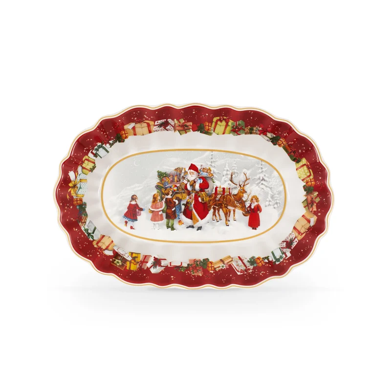 Villeroy & Boch - Toy's Fantasy Scodella Da Portata Variopinto, Adatto per Microonde, Piatto Ceramica Natale, Decorazione Natalizie, Stoviglie, Porcellana Premium