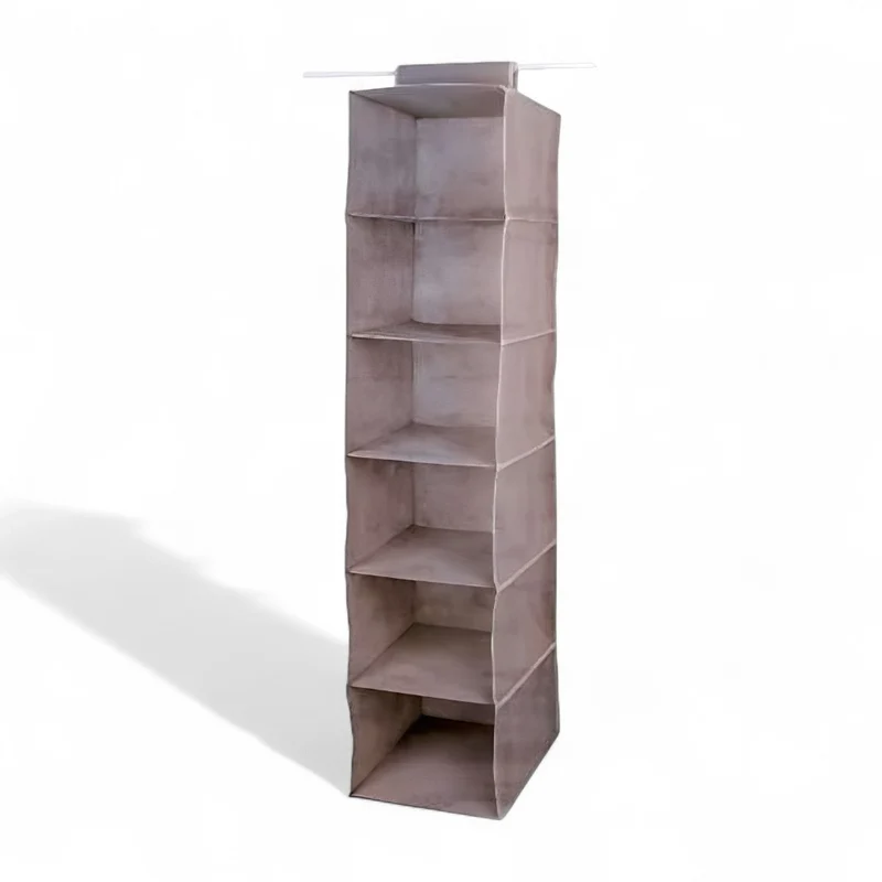 Ordinatore armadietto 6 posti in tnt e cartone rigido 30x30xH120 cm
