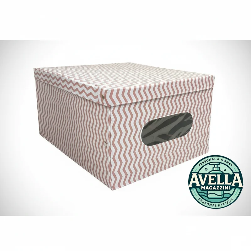 Irge Scatola per Armadi Sofia 50x40x25 cm | Portaindumenti Pieghevole, Organizzazione Capi, Chiusura Pratica, Salvaspazio