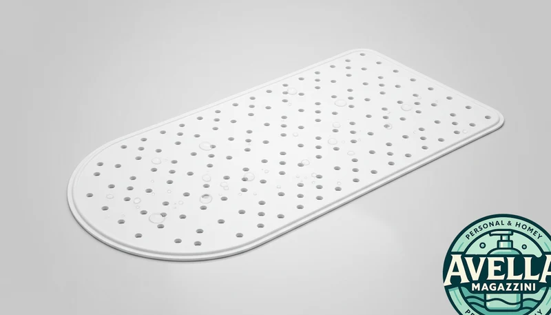 GEMITEX Tappeto Vasca Antiscivolo in Plastica 75x36cm - Made in Italy, Sicuro e Pratico