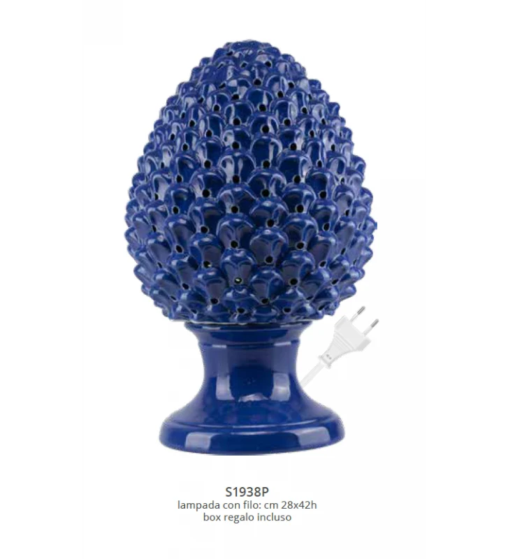 Giardini di Marzo PIGNA BLU LAMPADA 38 CENTIMETRI