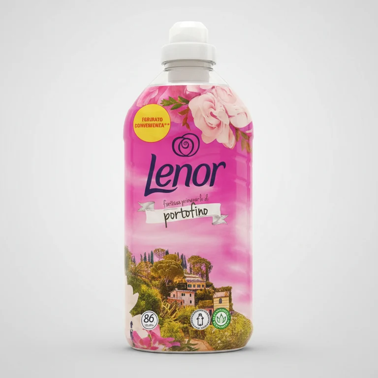 Lenor Essenze d'Italia Portofino Ammorbidente Concentrato 1,806L | 86 Lavaggi | Fragranza Fioritura Primaverile | Champions Edition | Morbidezza 85% Base Vegetale