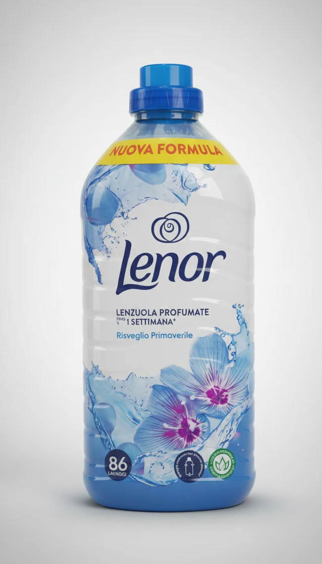 LENOR Ammorbidente Concentrato Risveglio Primaverile 1,806 L | 86 Lavaggi Maxi Formato | Morbidezza Vegetale e Azione Anti-Age
