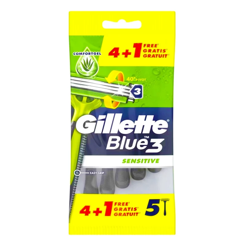 Gilette Blue 3 Sensitive Rasoio Usa e Getta 5pz