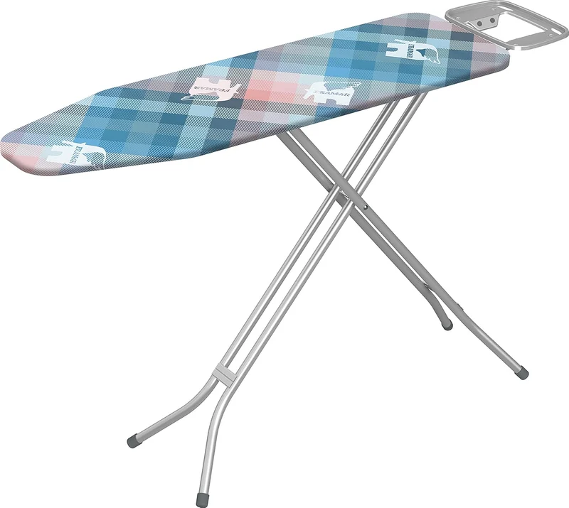 Framar Vapor Medium Asse da Stiro Professionale 120x38 cm | Struttura in Acciaio Rinforzato | Poggiaferro con Inserti in Silicone | Made in Italy