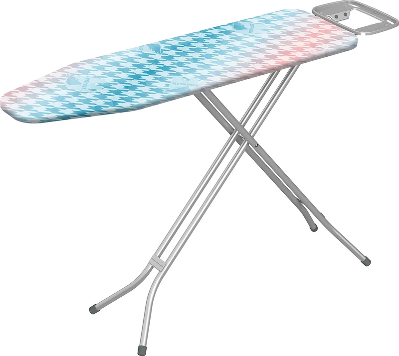 Framar Vapostir Chrome Asse da Stiro Professionale 122x38 cm | Struttura in Acciaio Cromato Antiruggine | Altezza Ergonomica 91 cm | Piano a Rete Traspirante