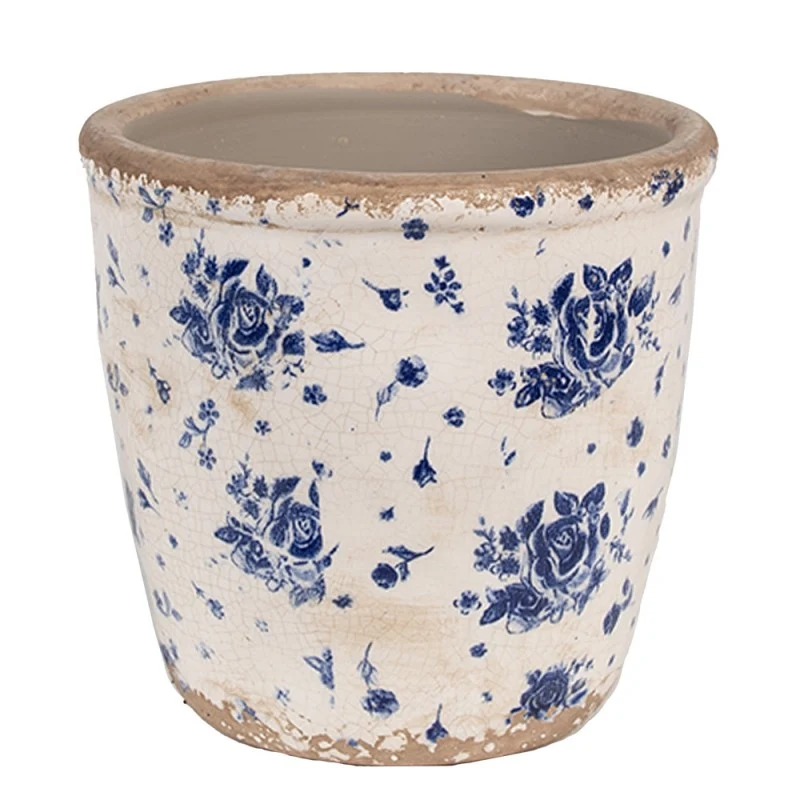 Vaso Decorato Blu D 15x14 Cm