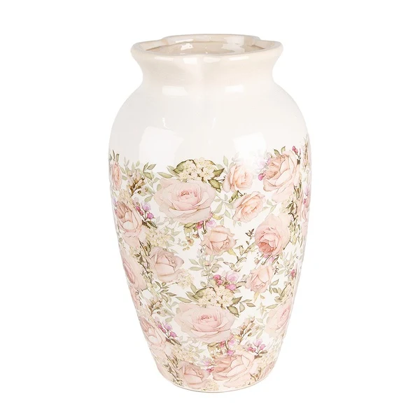 Vaso Decoro Floreale D 21x37 Cm