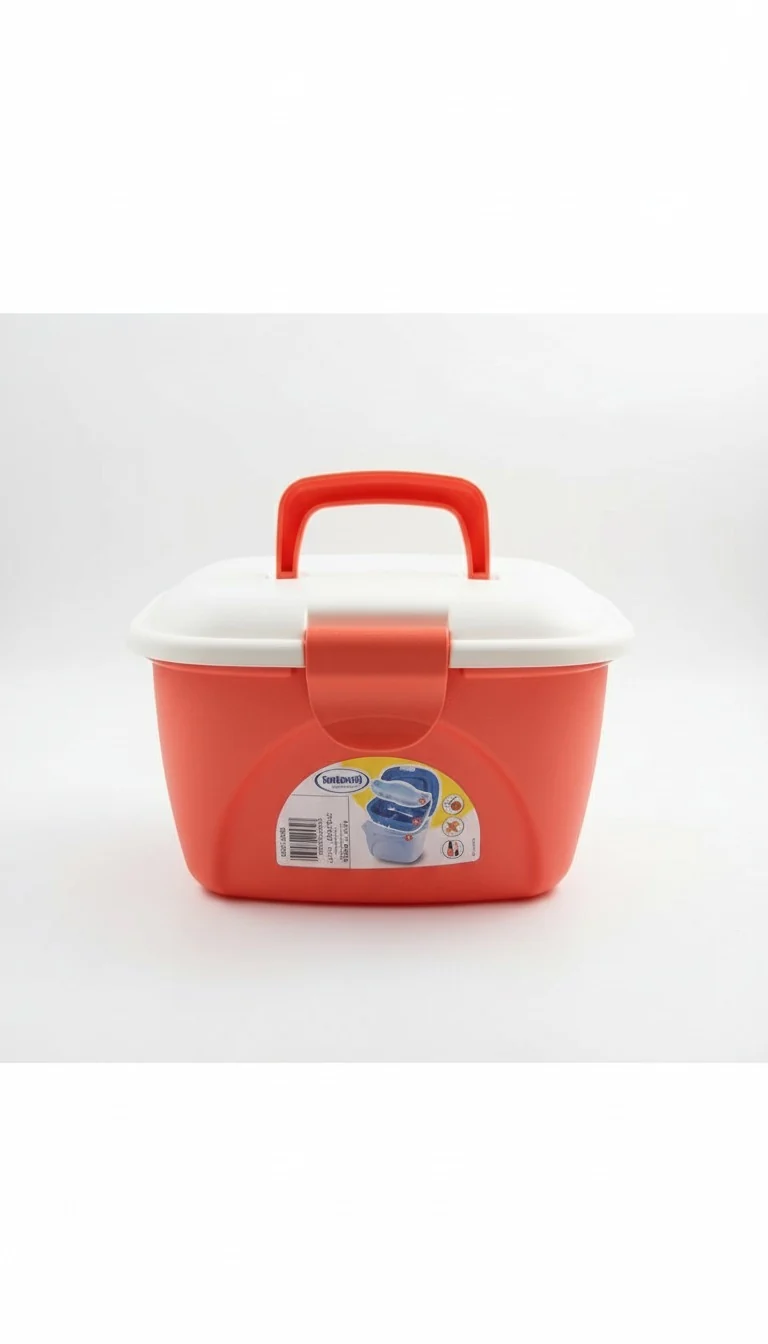 Tontarelli Cofanetto Beauty Rosso - Organizer in Plastica 28x24x18cm