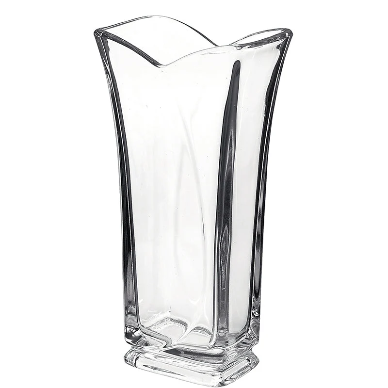 Vaso in Vetro Bormioli Rocco Vinciana - Vaso Portafiori Elegante H. 23 cm Trasparente - Made in Italy