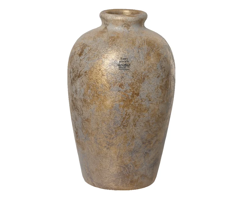 Vaso Terracotta Finitura Rame D 22x40 Cm