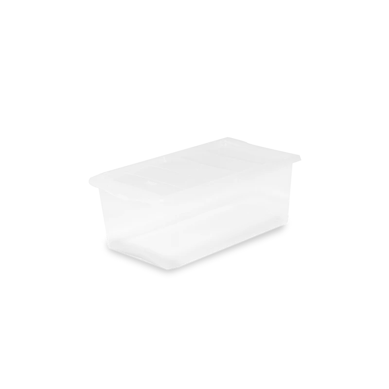 Belli e Forti Storage Box Spring – Scatola Contenitore in Plastica Trasparente – Organizer Salvaspazio Impilabile – Soluzione Ordine Casa