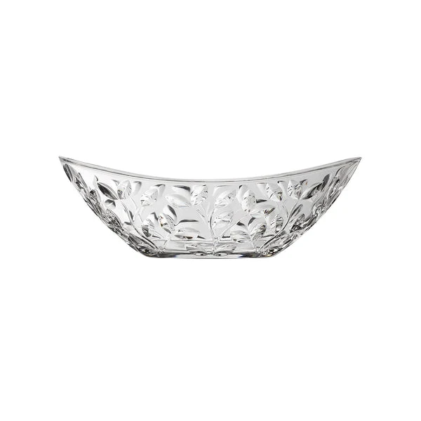 RCR Centro Tavola in Vetro Sonoro Ovale - Ciotola Decorativa Laurus H. 34cm - Design Elegante Made in Italy