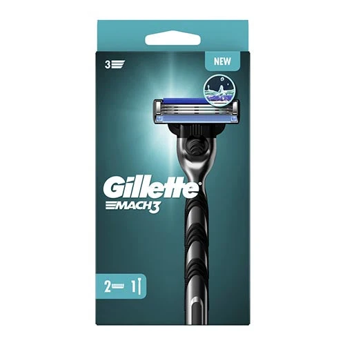 Gillette Mach3 Rasoio Manuale + 1 Ricarica – Rasatura Precisa e Comfort Estremo