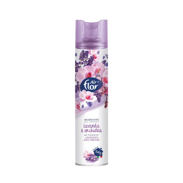 AIR FLOR Deodorante Spray per ambiente LAVANDA e Orchidea 300 ml