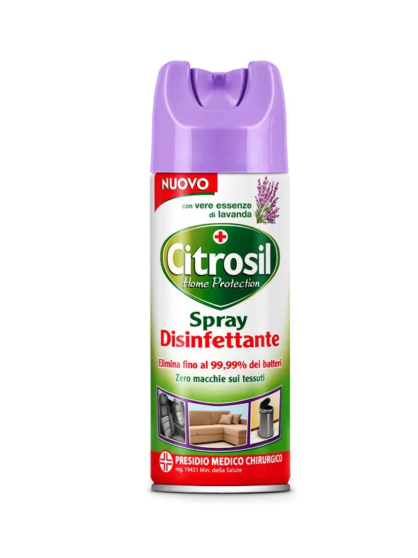 Citrosil Spray disinfettante Essenze di Lavanda , zero macchie sui tessuti