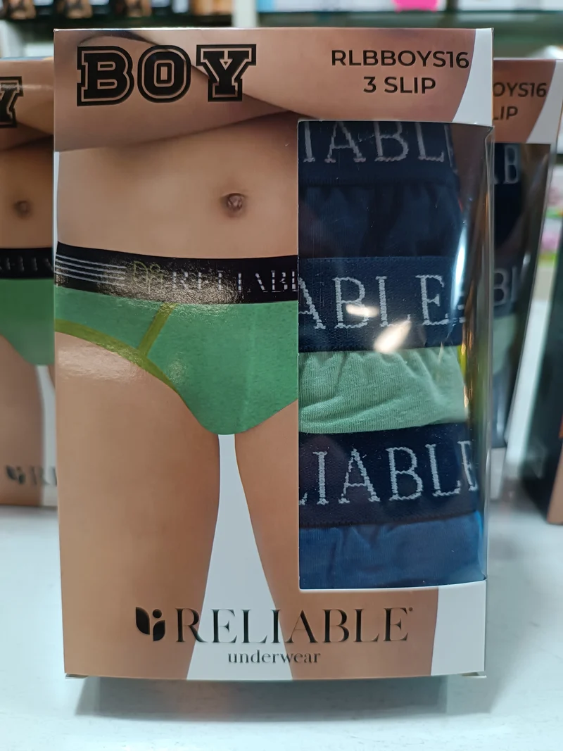 Rellable Underwear Set Slip Boy e Kids colori assortiti