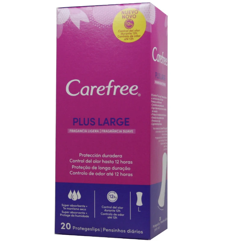 CAREFREE SALVASLIP PLUS LARGE 20 pz