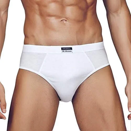 PRIMAL Slip Uomo Filo Mercerizzato Art.2810 Bianco