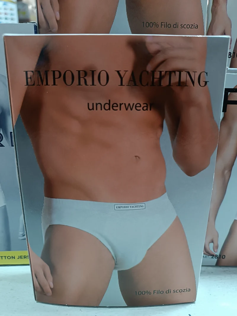 Emporio Yachting Slip uomo interamente in filo di Scozia TG 4