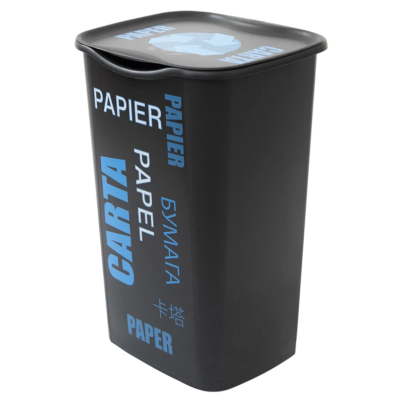 Belli e Forti PATTUMIERA RECYCLING 50 LT. 37.5 × 36 × 53.5 cm Carta