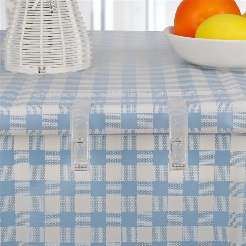 Eliplast mollette per tovaglia da tavolo, in plastica trasparente con molla per tavoli fino a 4,5 cm fermatovaglia