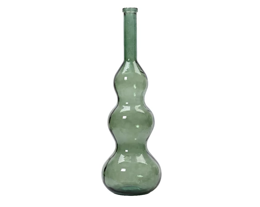 Vaso Vetro Dark Green Decoro Lucido 33x100 Cm