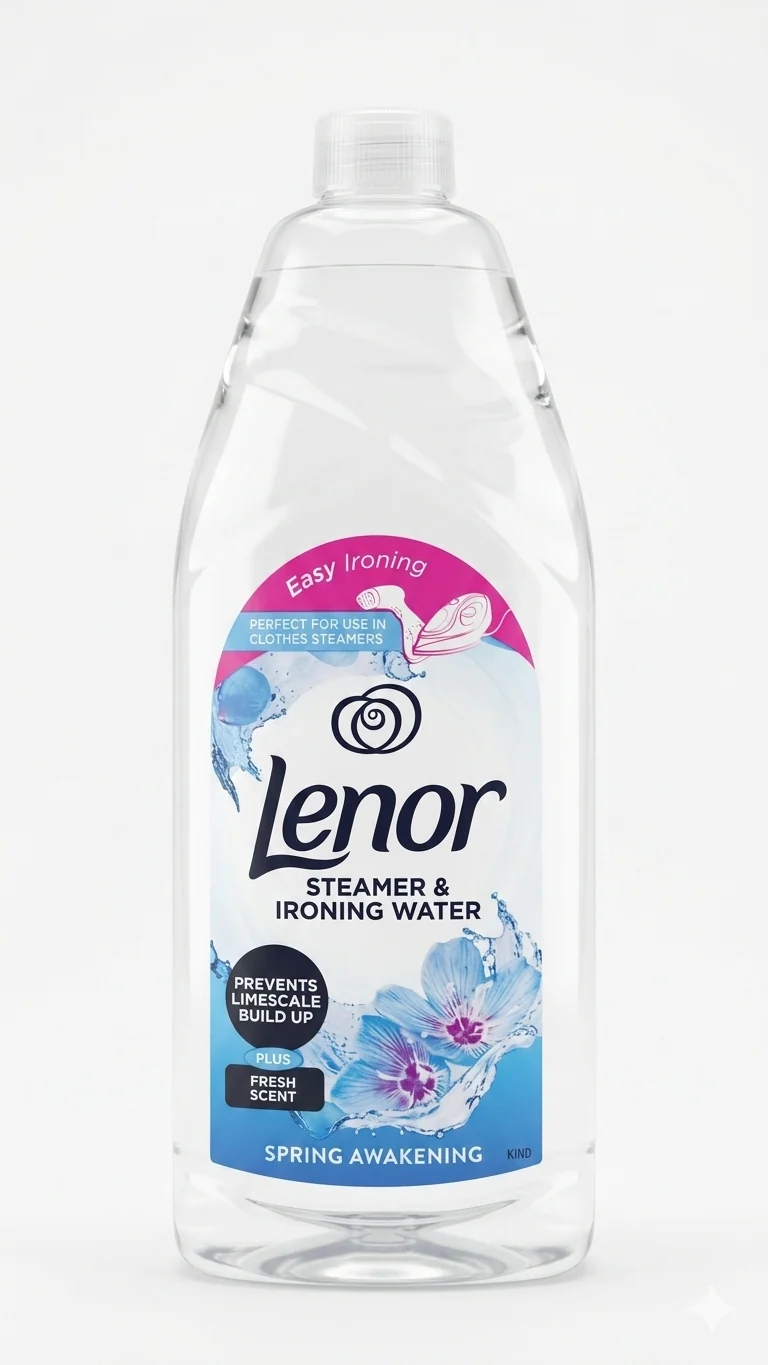 Lenor Acqua Profumata per Stirare 1L Spring Awakening – Tripla Azione: Stiratura Facile, Anticalcare e Antistatico