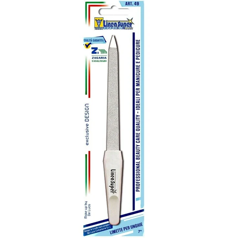 LineaSuperInox LIMETTA PER UNGHIE IDEALE PER MANICURE FASI PROFESSIONAL BEAUTY CARE 18 Cm. ART. 49