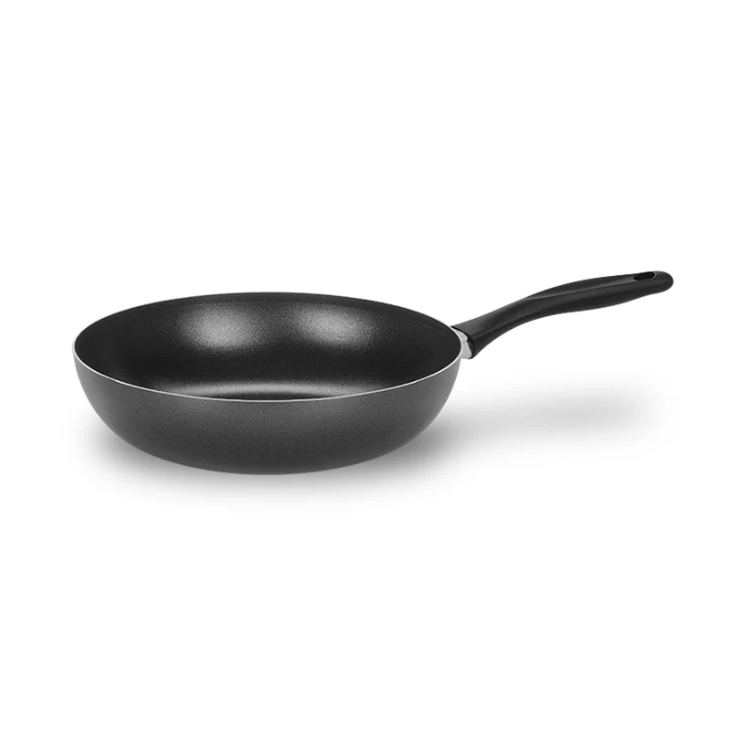 Pentalux Padella alta saltapasta antiaderente professionale manico isolante Pentalux Black Line uso professionale (D.26cm H.7cm)