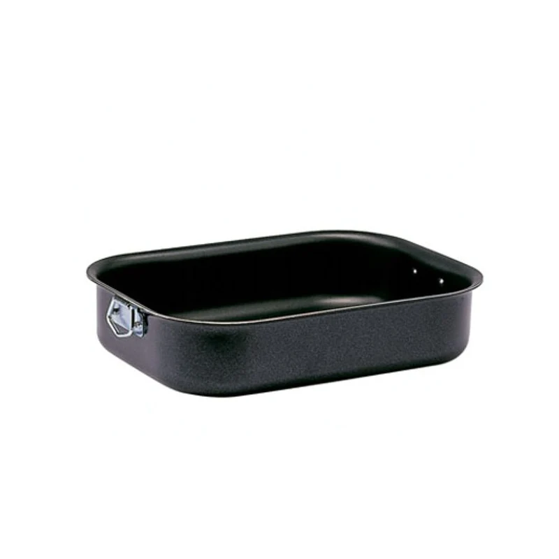 Ballarini Firenze Tortiera con Maniglia, Alluminio, Nero, 25 x 18 cm
