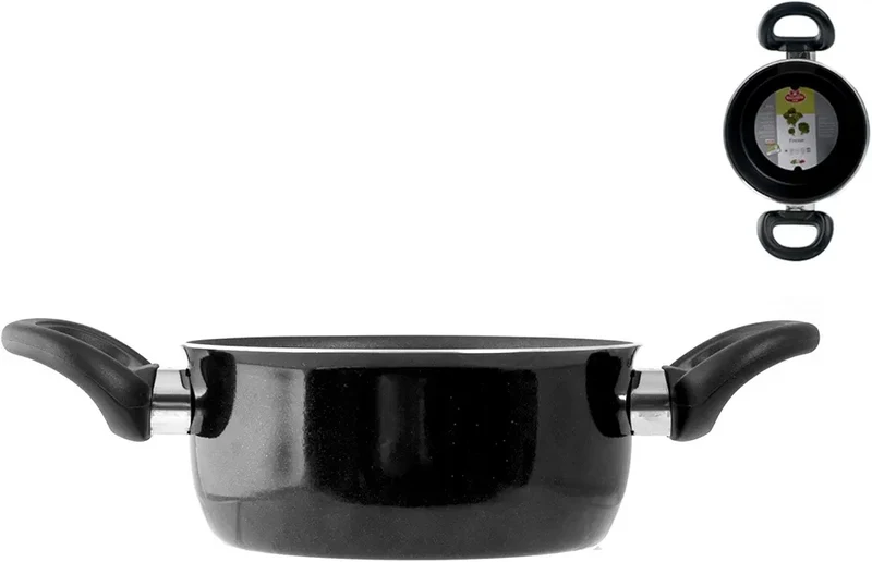 Ballarini Firenze Casseruola, Alluminio, Nero, 26 cm