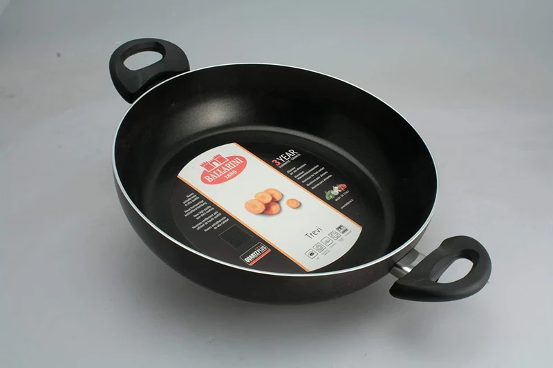 Ballarini Firenze Tegame 2 Manici, Alluminio, Nero, 30 cm