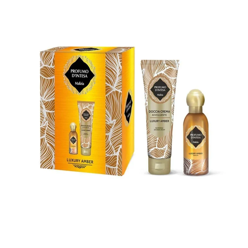 Malizia profumo d'intesa luxury amber doccia crema 250 ml + edt 100 ml