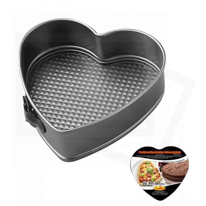 I casa Amici Teglia Tortiera Apribile Forma Di Cuore Torte Forno Stampo 25X7