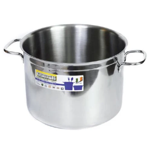 Gnali realterm pentola a 2 manici in nikel free inox cm 22