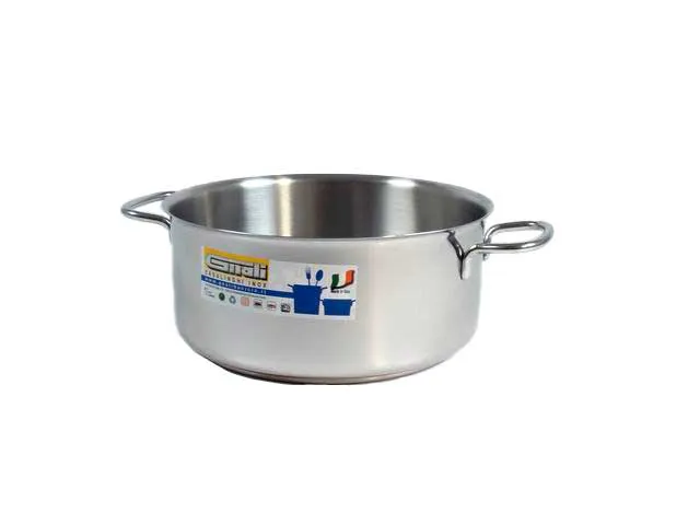 Gnali CASSERUOLA FONDA CM.22, 2 MANICI INOX 18/C MOD.REAL