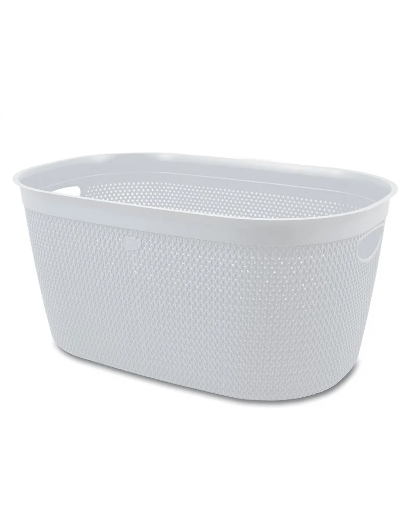 Belli e Forti INTRECCIO LINE CESTA L - Bianco 59X39X27