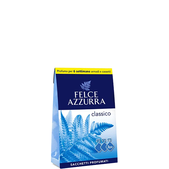 Felce Azzurra Sacchetti profumati Classico Profumo Inconfondibile 3 Pz