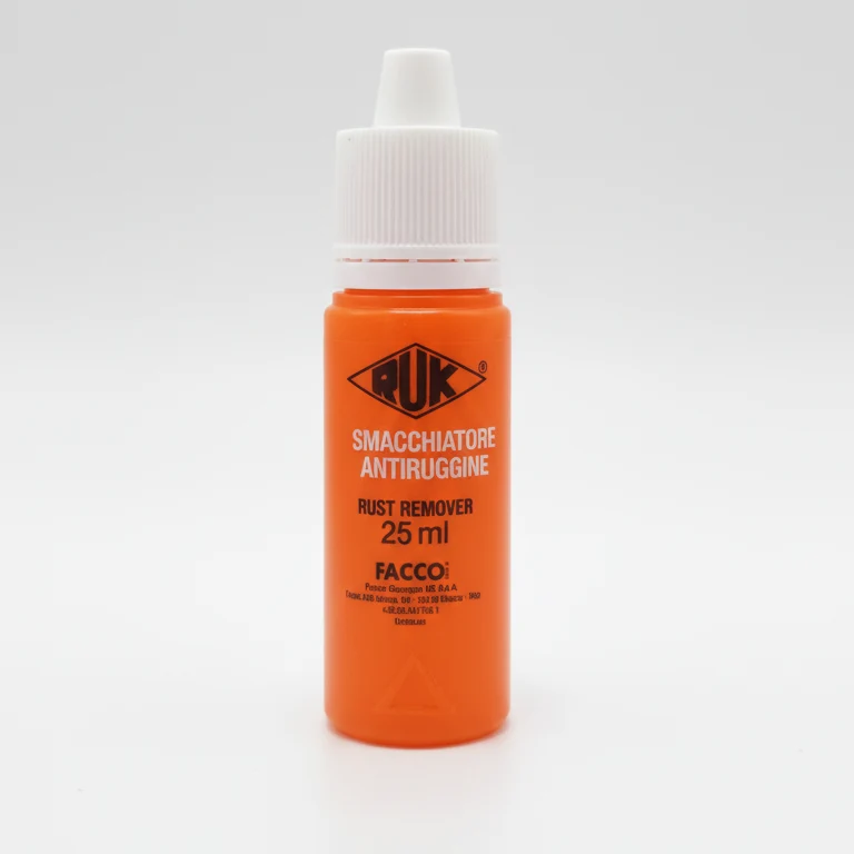 Ruk Levaruggine Diavolina 25ml | Smacchiatore Professionale per Ruggine e Ossidi | Per Tessuti, Sanitari e Ceramiche | Formula ad Azione Rapida