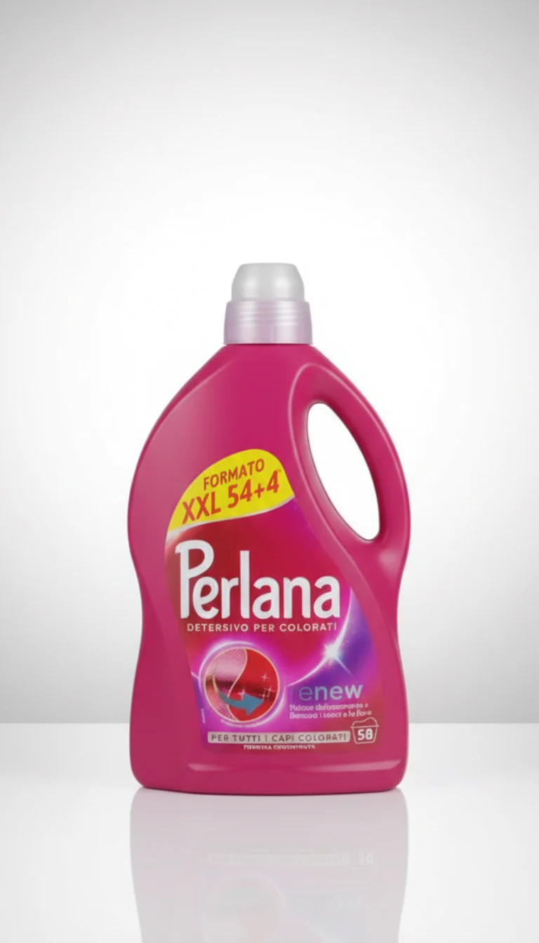 Perlana Renew Capi Colorati | Detersivo Liquido Formato XXL 2,9L (58 Lavaggi) | Tecnologia Ravviva Colori e Anti-Sbiadimento | Rinnova le Fibre Danneggiate