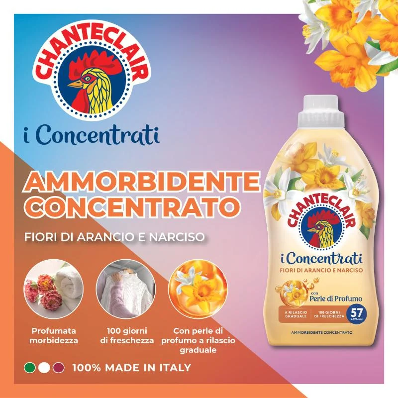 CHANTECLAIR Ammorbidente I Concentrati Fiori di Arancio e Narciso 1000 ML