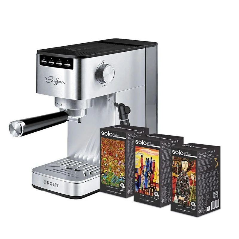 Macchina Caffè Polti Revolution Cialde + Kit 54 Cialde