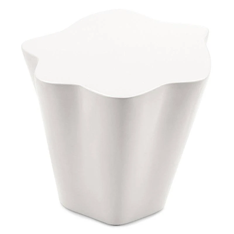 Tavolino Laterale FIOR 49 cm, Grigio-Beige, Lucido