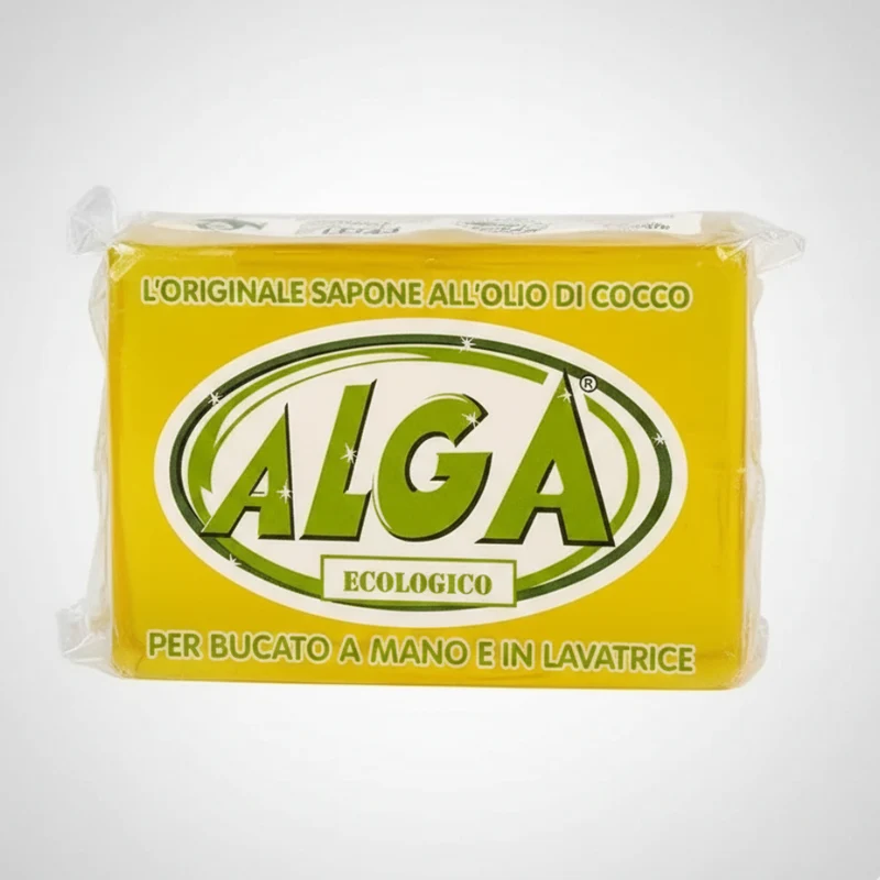 Alga Sapone Bucato Ecologico | Sapone Potassico Vegetale all'Olio di Cocco | 100% Biodegradabile | 400g