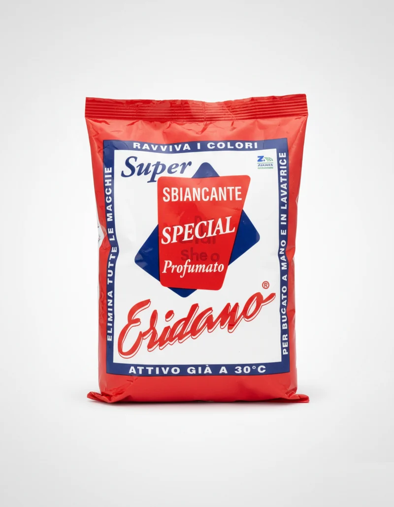 Eridano Super Sbiancante Special Profumato 750g – Additivo Polvere Ossigeno Attivo – Ravviva Colori e Bianchi già a 30°C