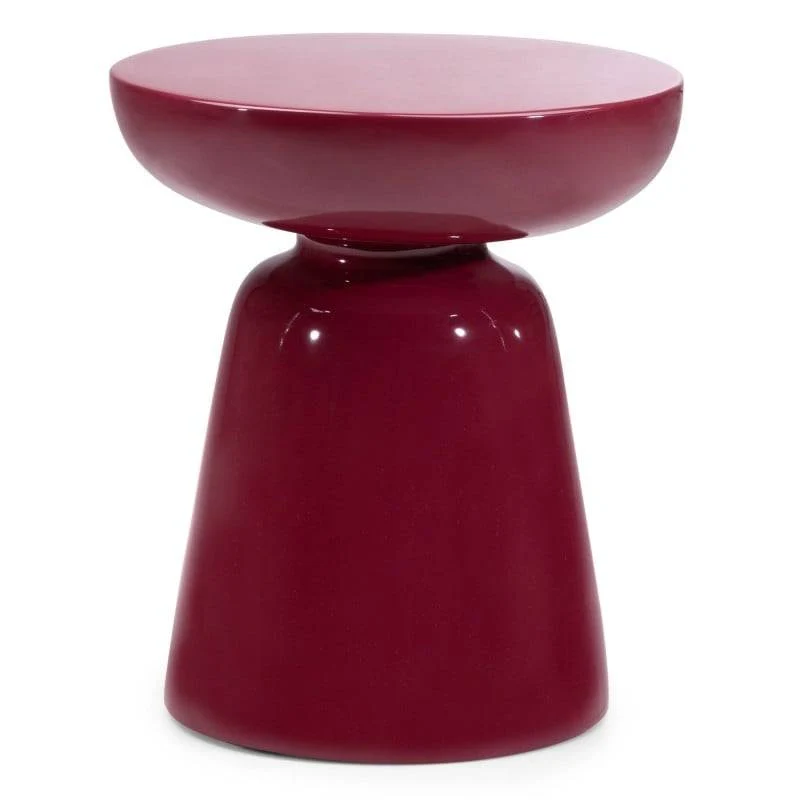 LIMPO Tavolino 40 cm Borgogna Lucido